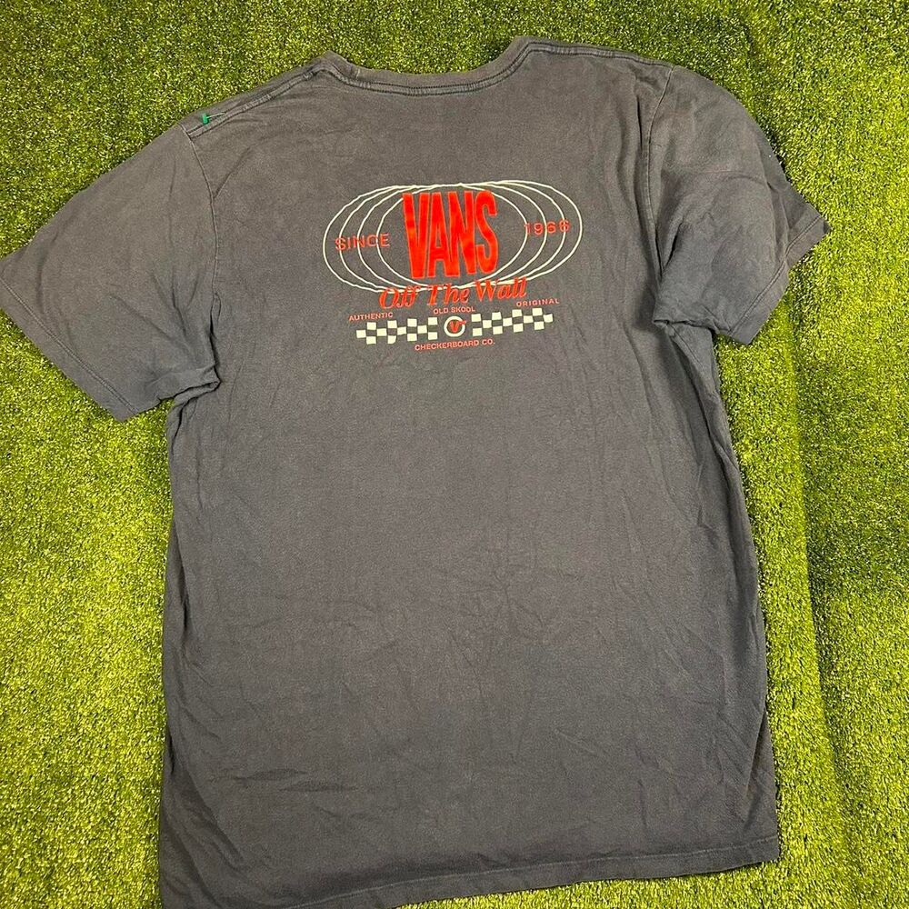 Vans Men's Navy and Blue T-shirt